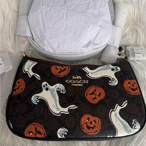 Coach Teri Shoulder Bag In Signature Canvas With Halloween Print
